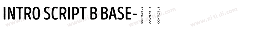 Intro Script B Base字体转换